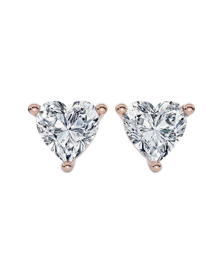 Lab Grown Diamonds 14k Rose Gold 4.00 Ct. Tw. Lab-grown Diamond Earrings