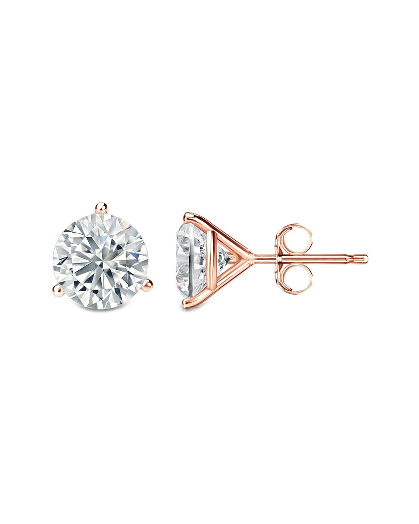 Lab Grown Diamonds 14k Rose Gold 4.00 Ct. Tw. Lab-grown Diamond Earrings