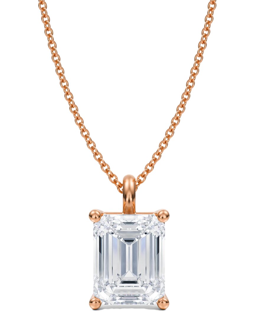 Lab Grown Diamonds 14k Rose Gold 5.00 Ct. Tw. Lab-grown Diamond Necklace