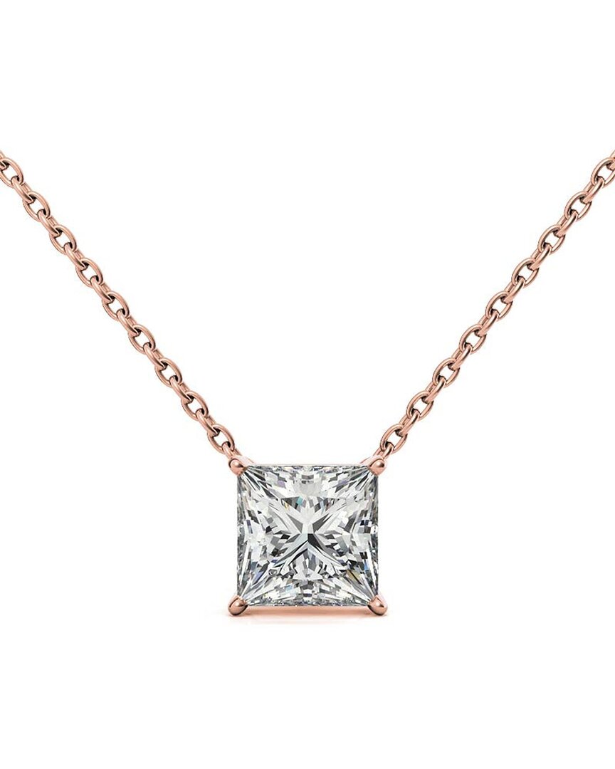 Lab Grown Diamonds 14k Rose Gold 5.00 Ct. Tw. Lab-grown Diamond Necklace