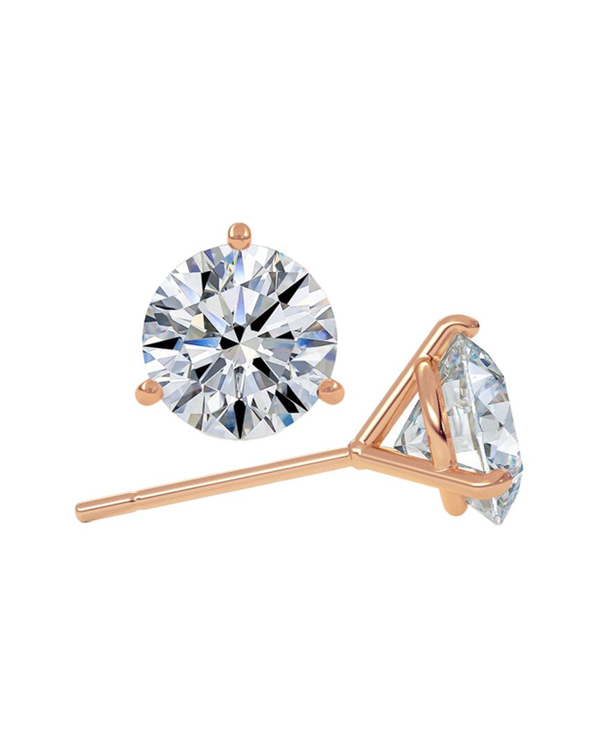 Lab Grown Diamonds 14k Rose Gold 7.00 Ct. Tw. Lab-grown Diamond Earrings