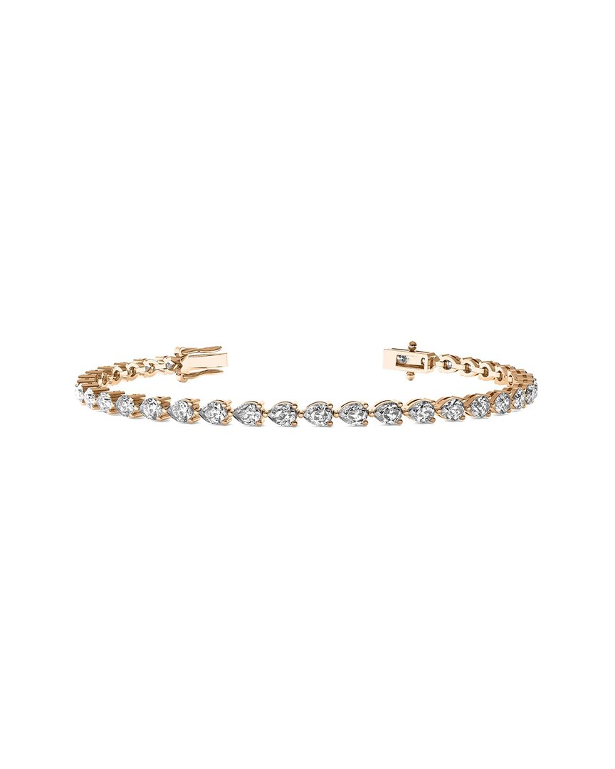 Lab Grown Diamonds 14k Rose Gold 16.50 Ct. Tw. Lab-grown Diamond Bracelet