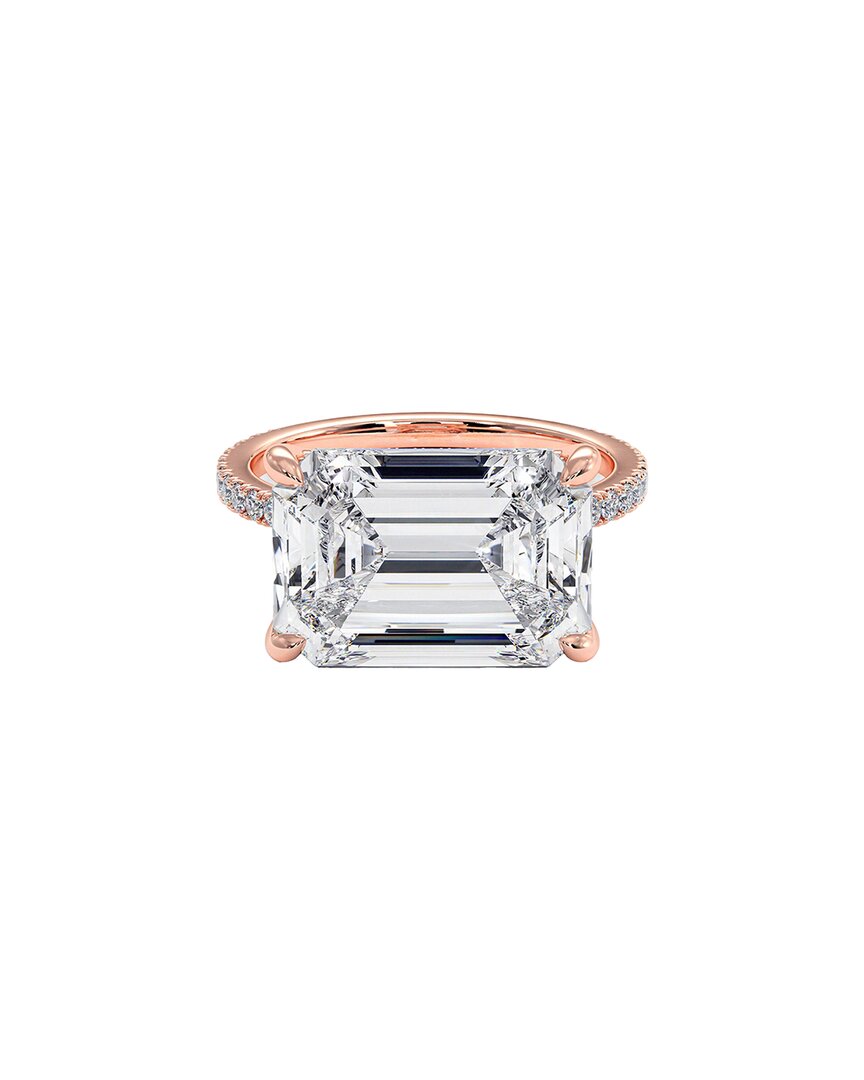 Lab Grown Diamonds 14k Rose Gold 5.59 Ct. Tw. Lab-grown Diamond Ring
