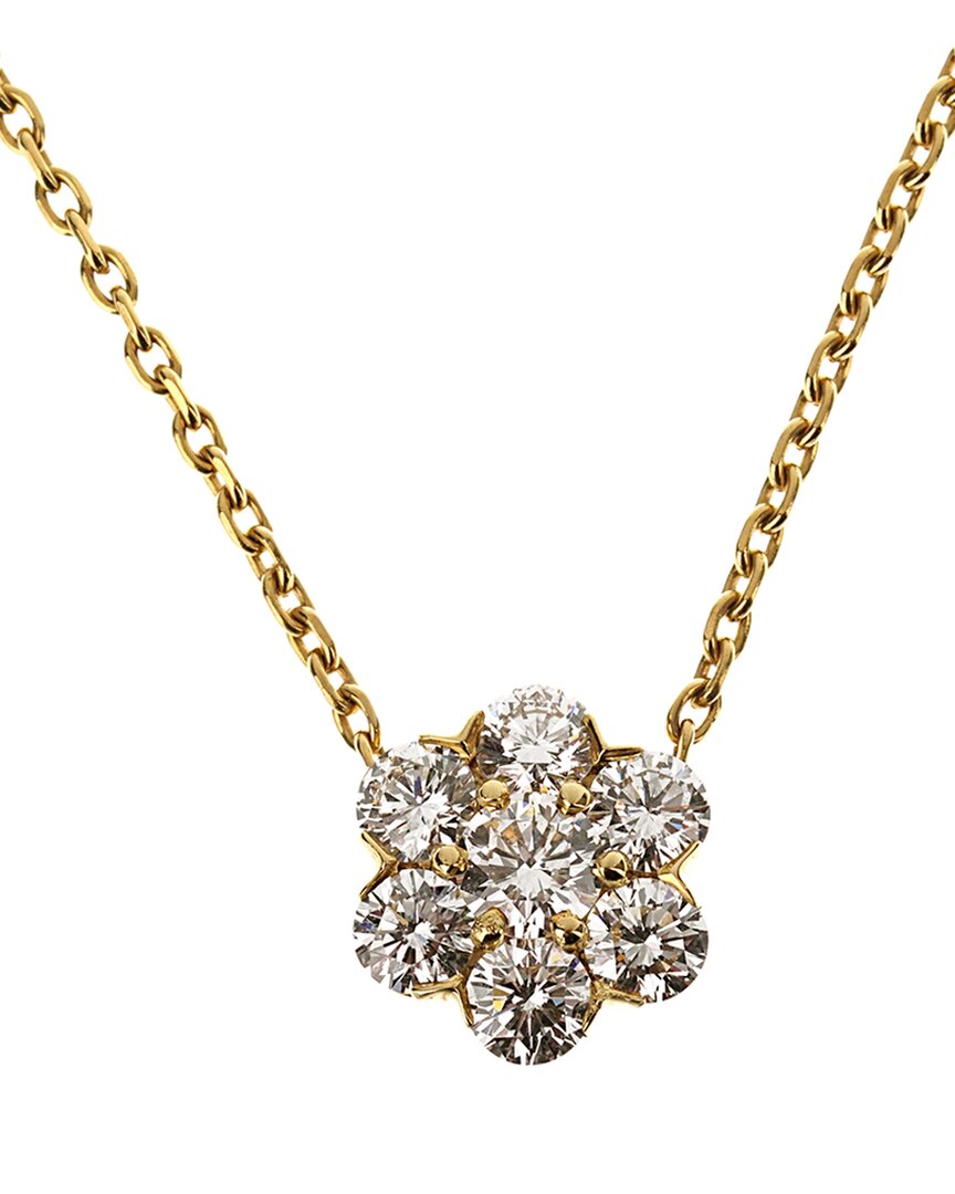 Van Cleef & Arpels 18k 0.94 Ct. Tw. Diamond Fleurette Necklace (authentic )