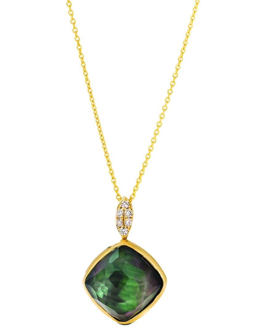 Le Vian ® 14k 5.46 Ct. Tw. Diamond & Quartz Random Cuts Pendant