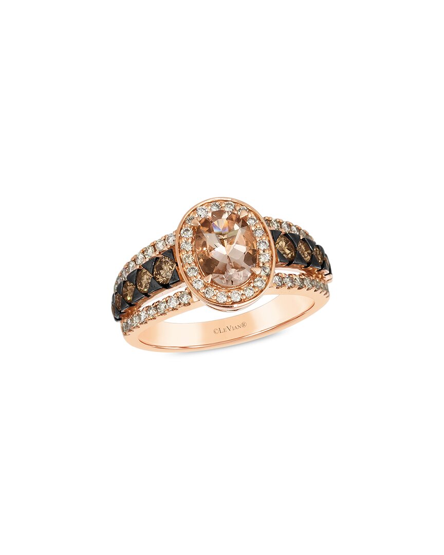 Le Vian ® 14k Rose Gold 1.71 Ct. Tw. Diamond & Morganite Semi Precious Ring