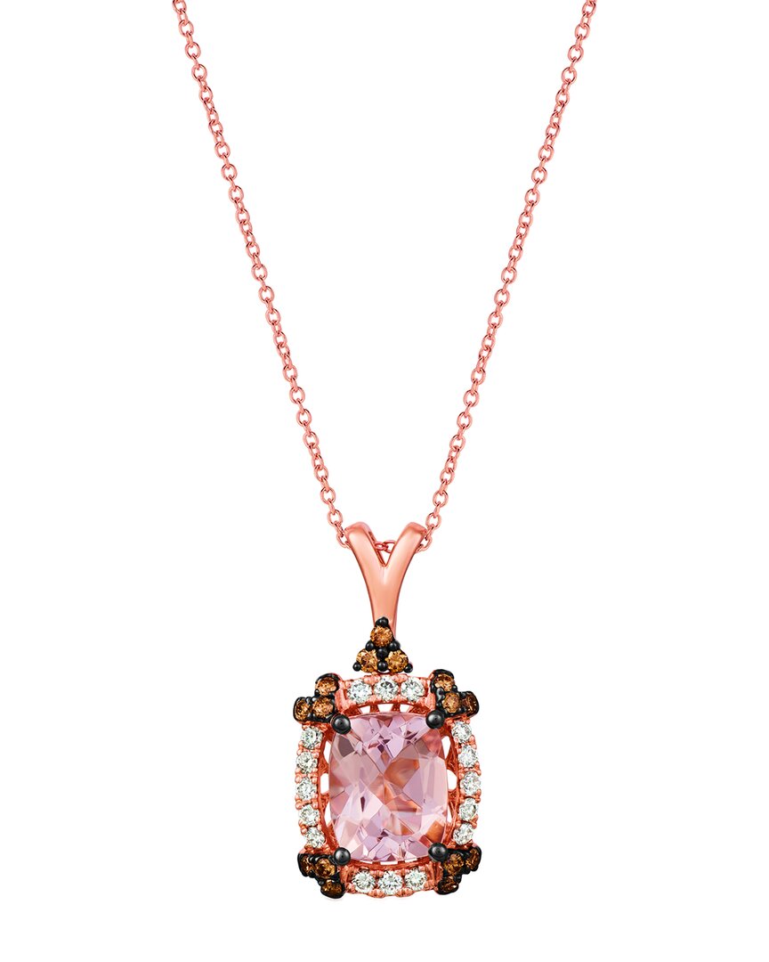Le Vian ® 14k Rose Gold 2.68 Ct. Tw. Diamond & Morganite Pastels Pendant