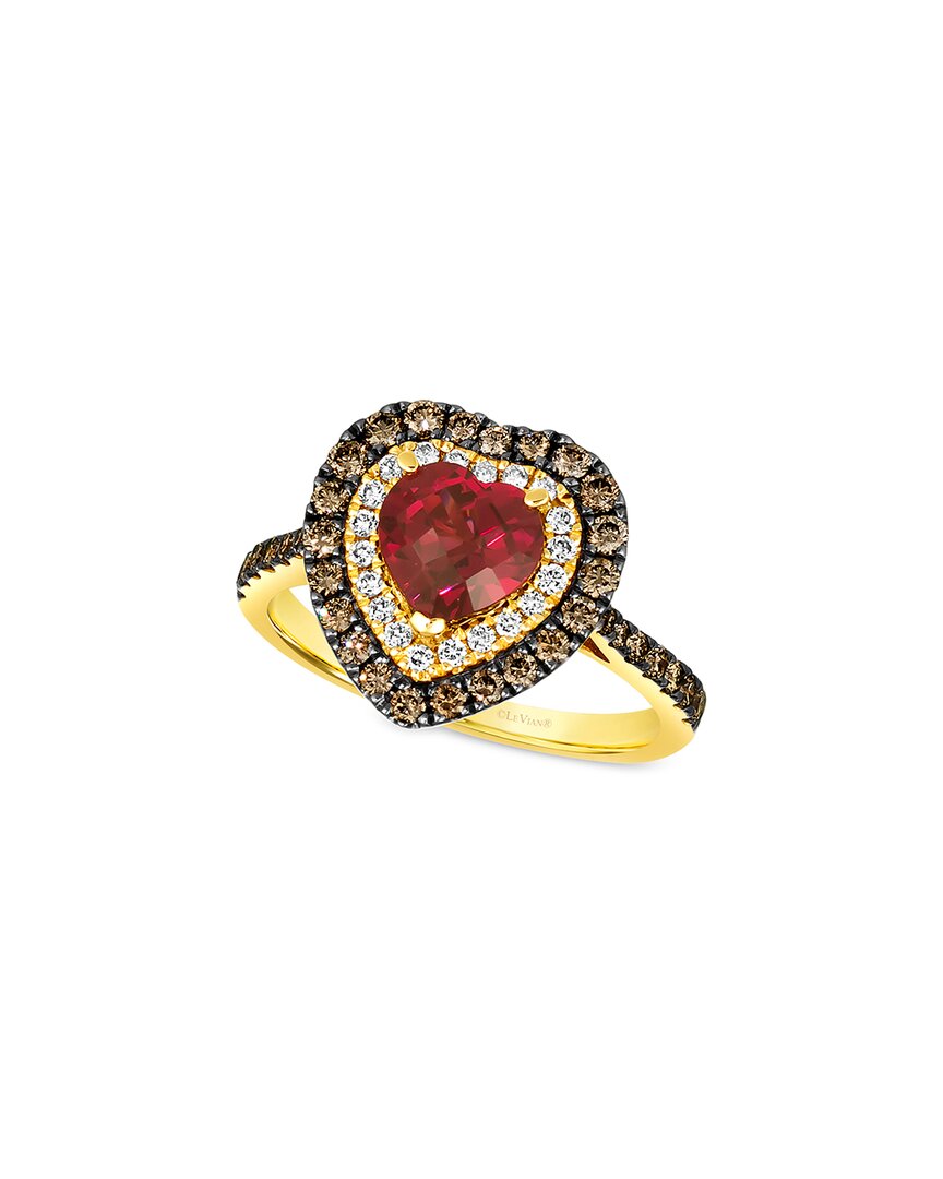 Le Vian ® 14k 2.36 Ct. Tw. Diamond & Rhodolite Heart Ring