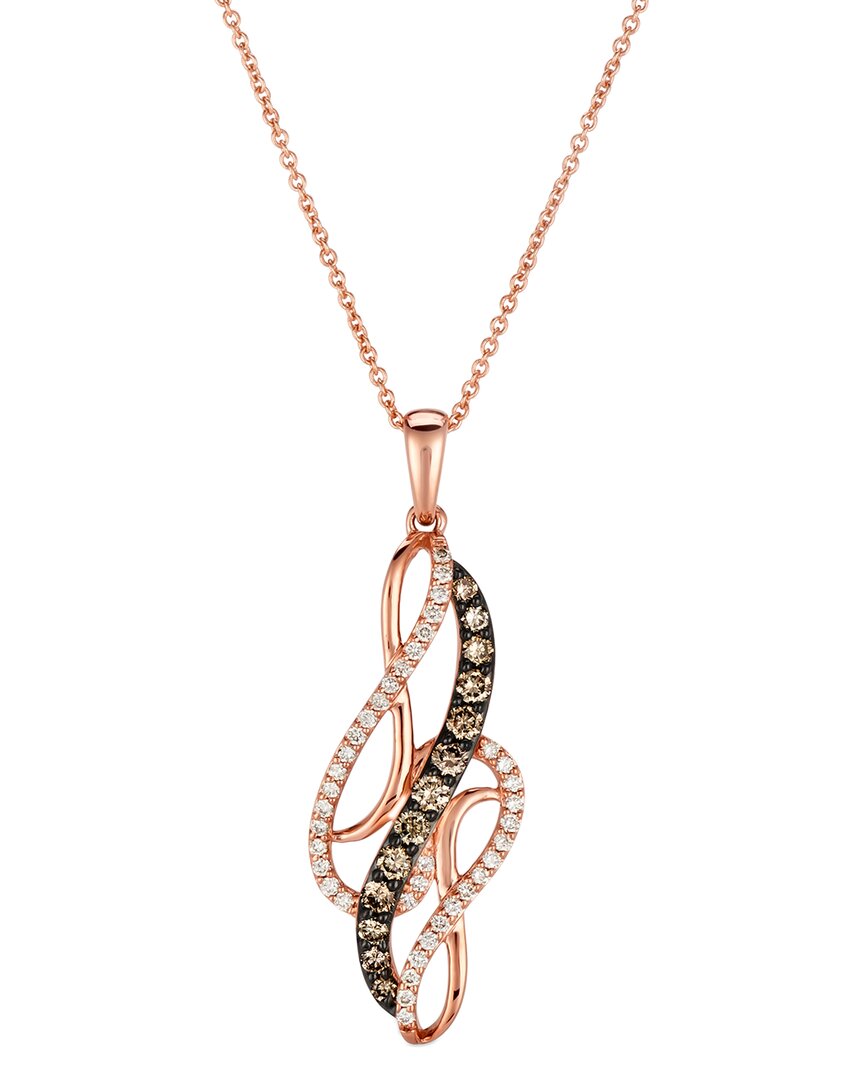Le Vian ® 14k Rose Gold 0.52 Ct. Tw. Diamond Euphoria Chocolate Pendant