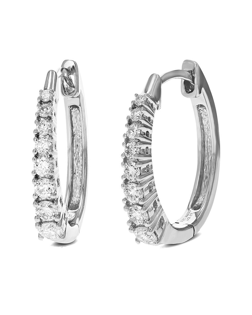 Amairah 1.00 Ct. Tw. Lab-grown Diamond 14k Hoop Earrings