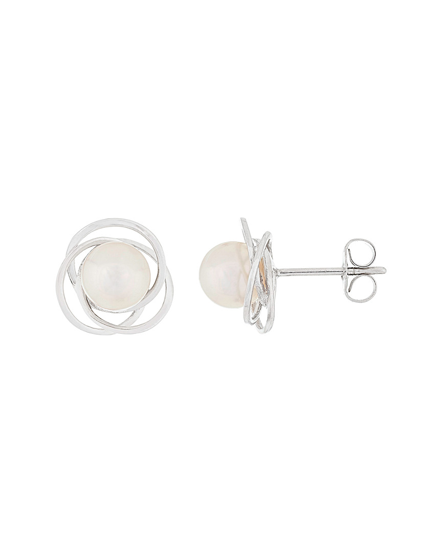 Splendid Pearls 14k 6.5-7mm Akoya Pearl Earrings