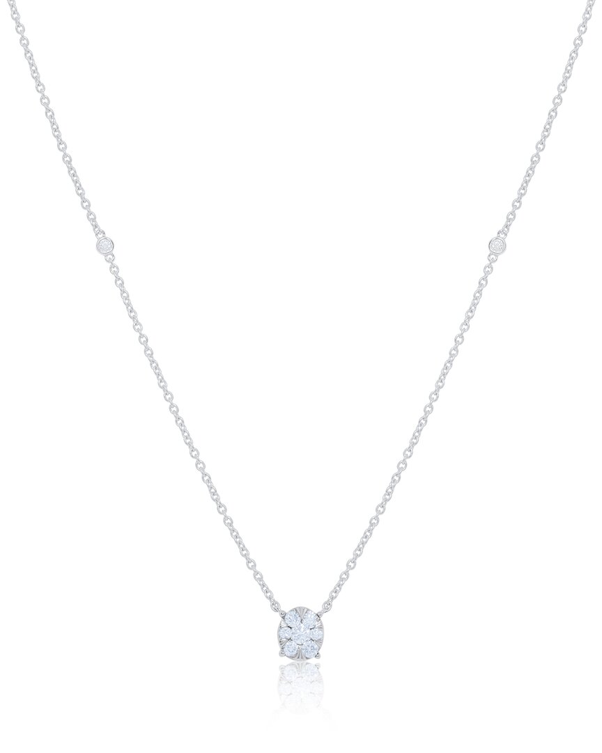 Diana M. 14k 0.25 Ct. Tw. Diamond Necklace In Metallic