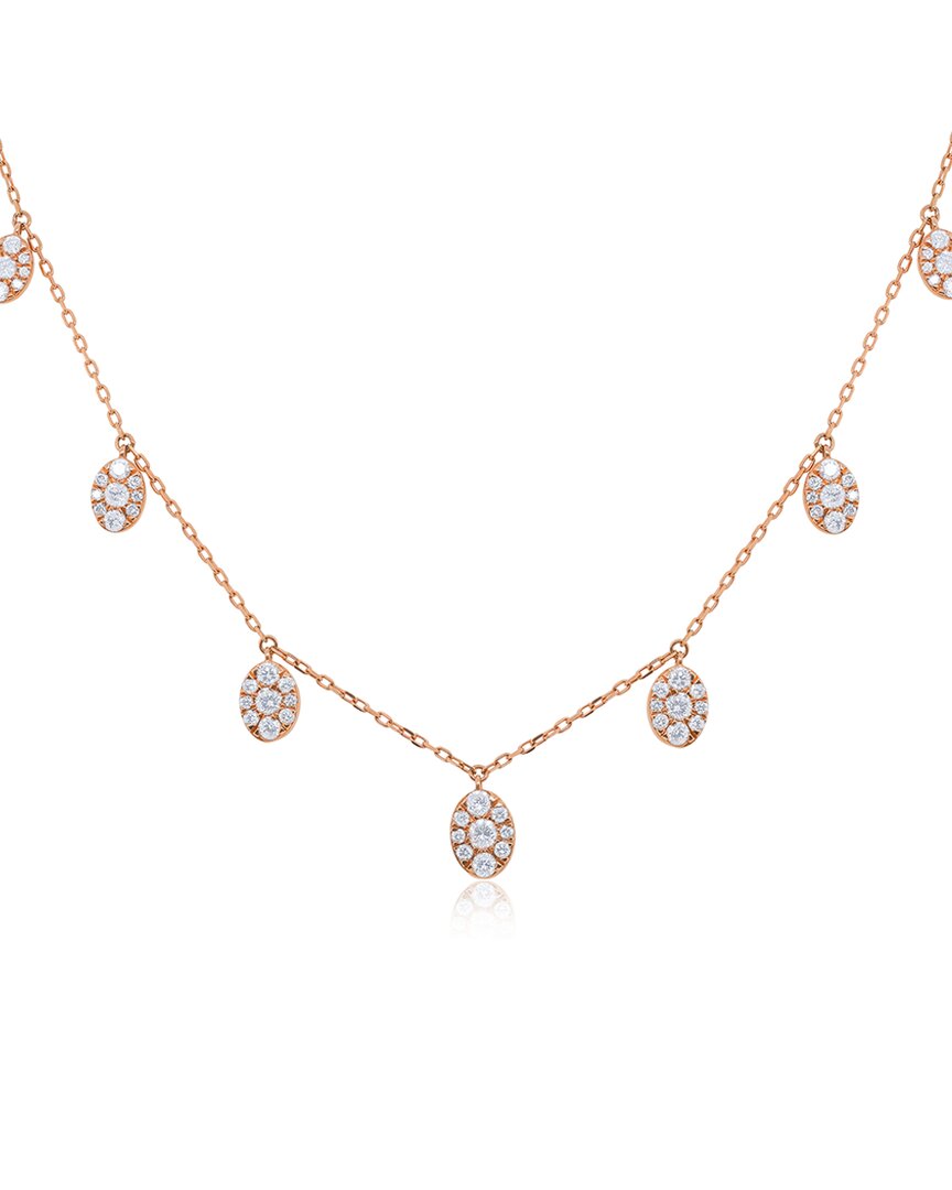Diana M. 18k Rose Gold 0.97 Ct. Tw. Diamond Necklace