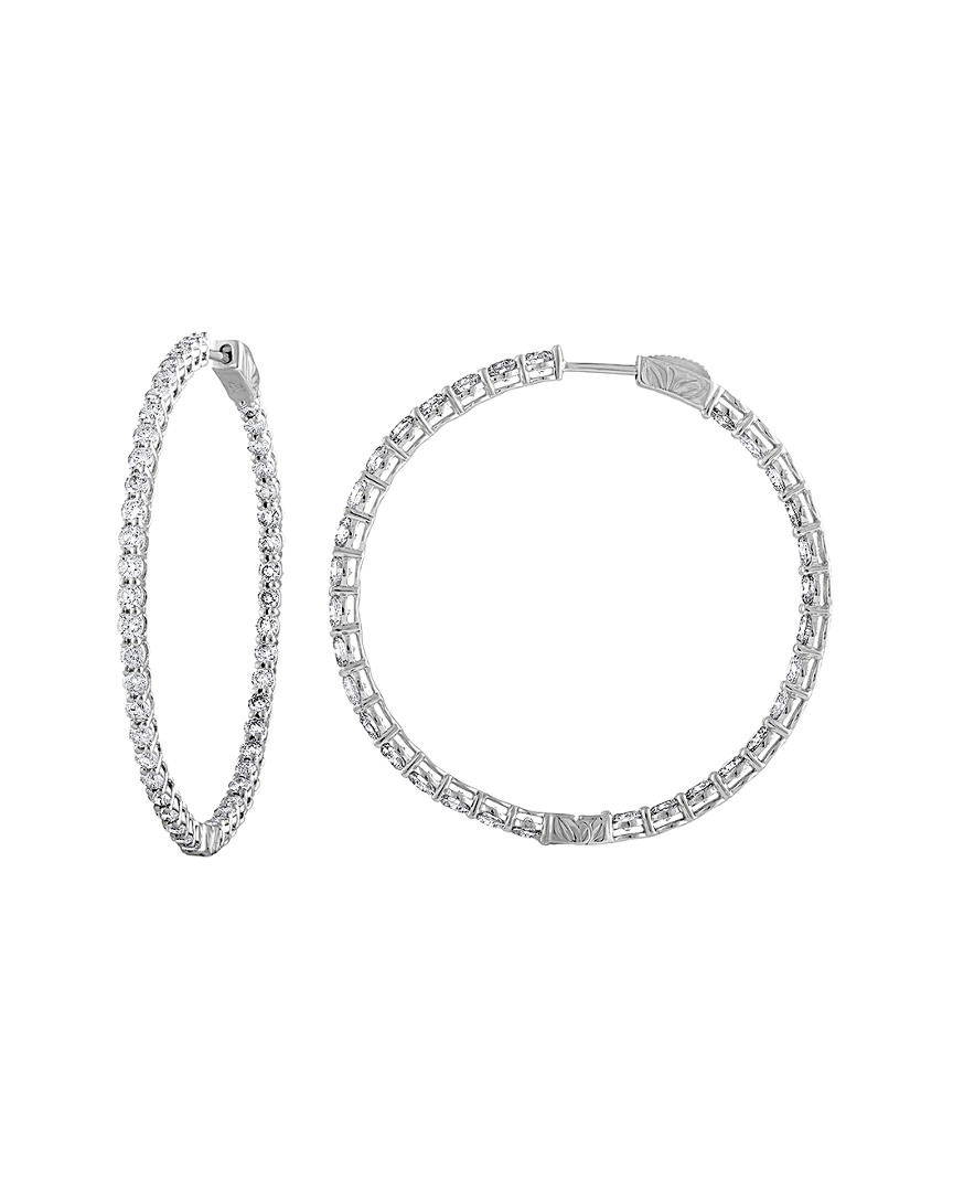 Diana M. Fine Jewelry 14k 2.50 Ct. Tw. Diamond Hoops
