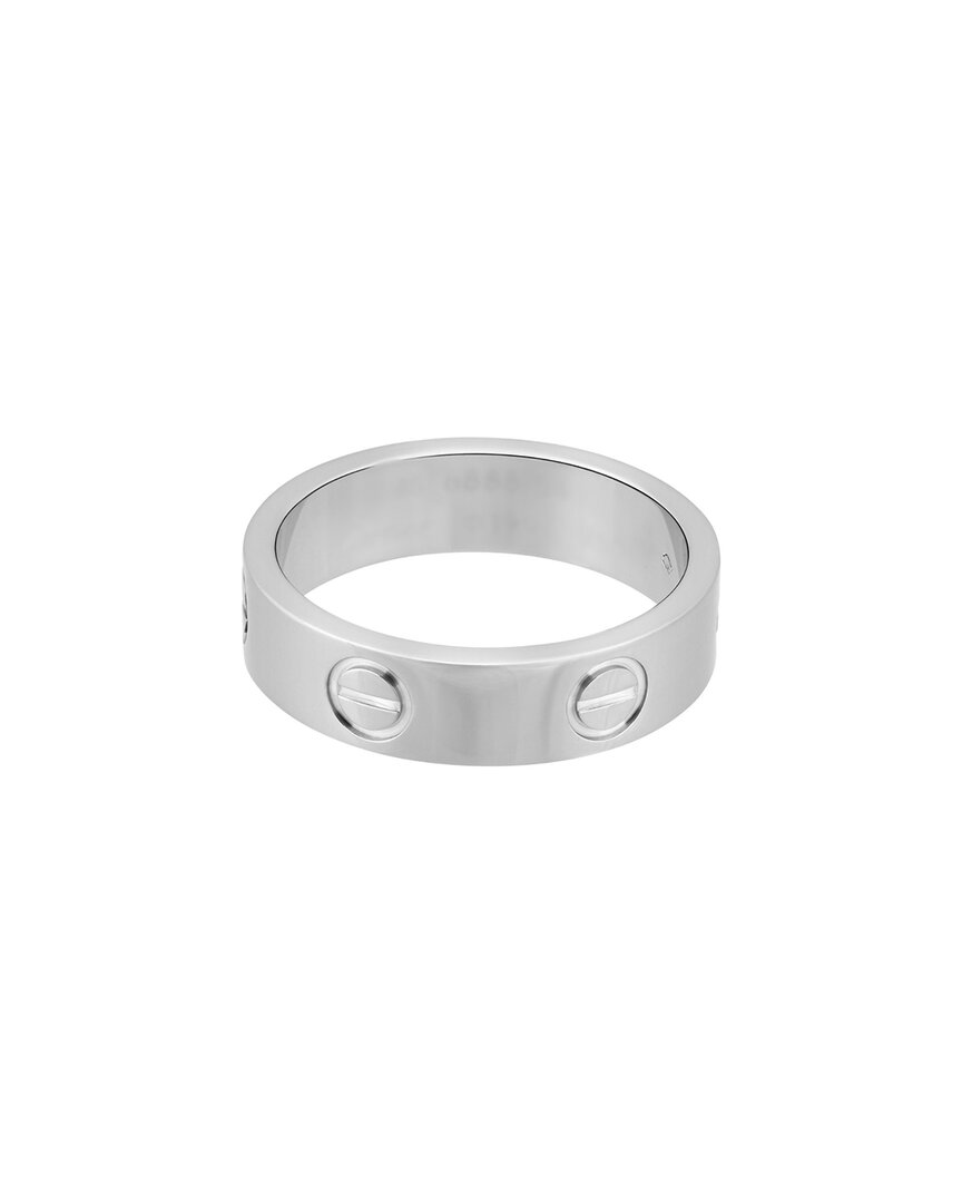 Cartier Love 18k Ring (authentic ) In Silver