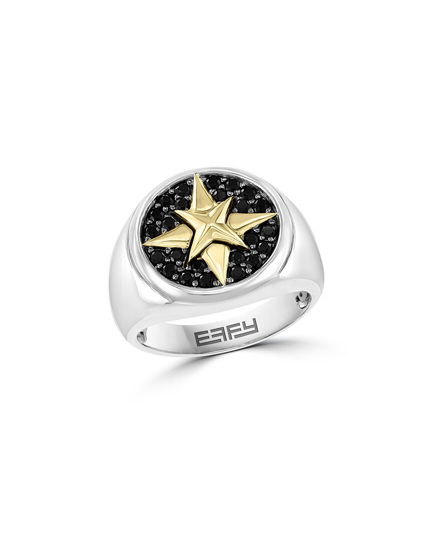 Effy Fine Jewelry Silver 0.80 ct. tw. Black Spinel Ring