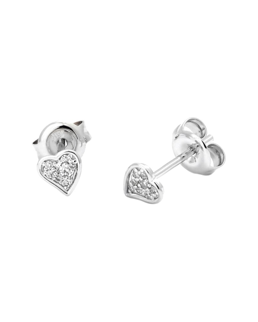 Diamond Select Cuts 14k Diamond Petite Heart Earrings