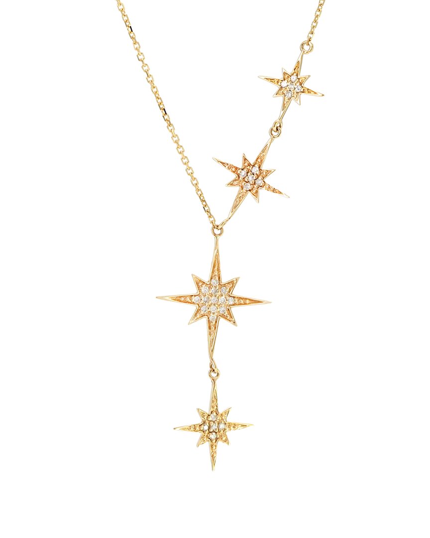 Diamond Select Cuts 14k Diamond Starburst Necklace