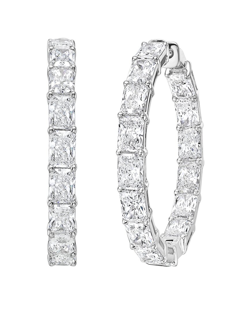 Diana M Lab Grown Diamonds Diana M. 14k 10.00 Ct. Tw. Lab-grown Diamond Hoop Earrings