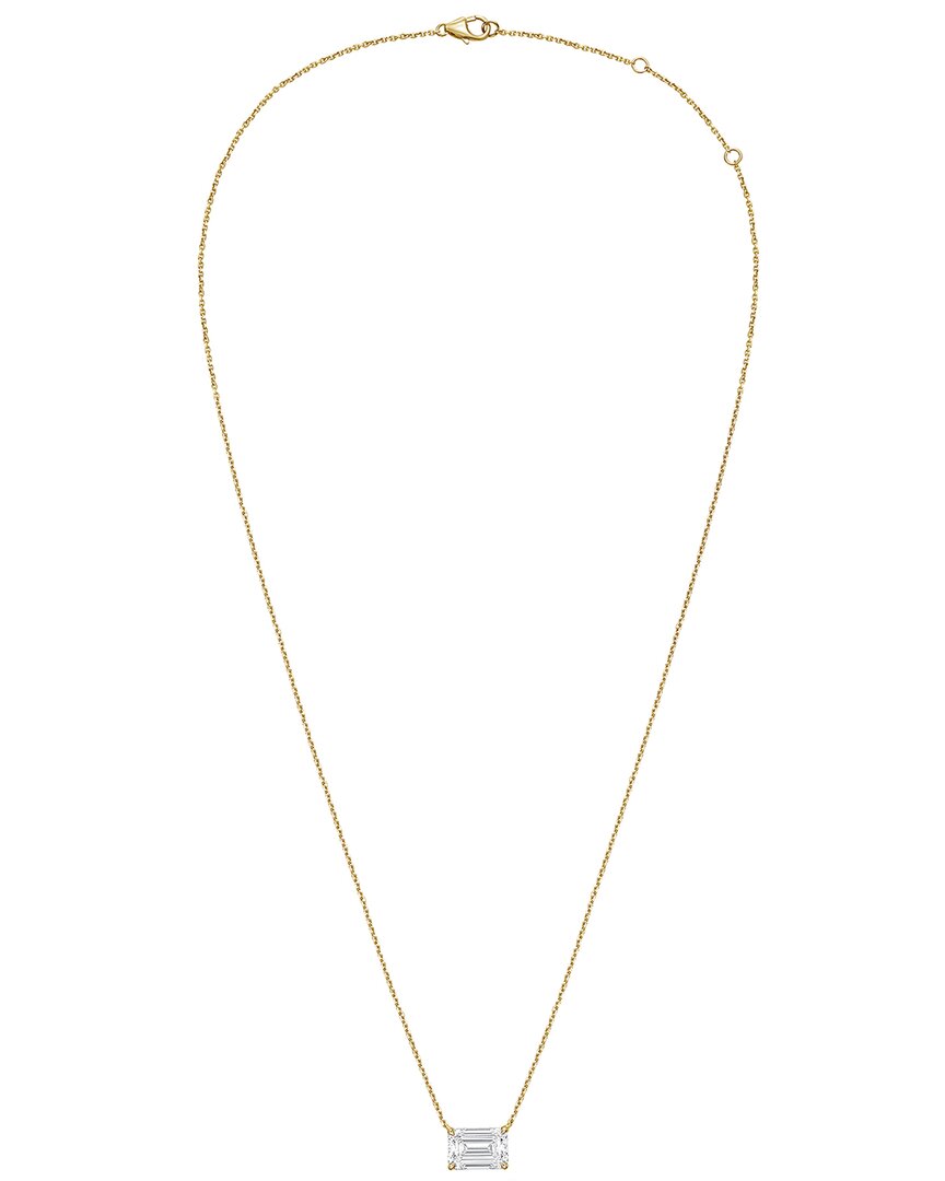 Diana M Lab Grown Diamonds Diana M. 14k Rose Gold 4.00 Ct. Tw. Lab-grown Diamond Pendant Necklace