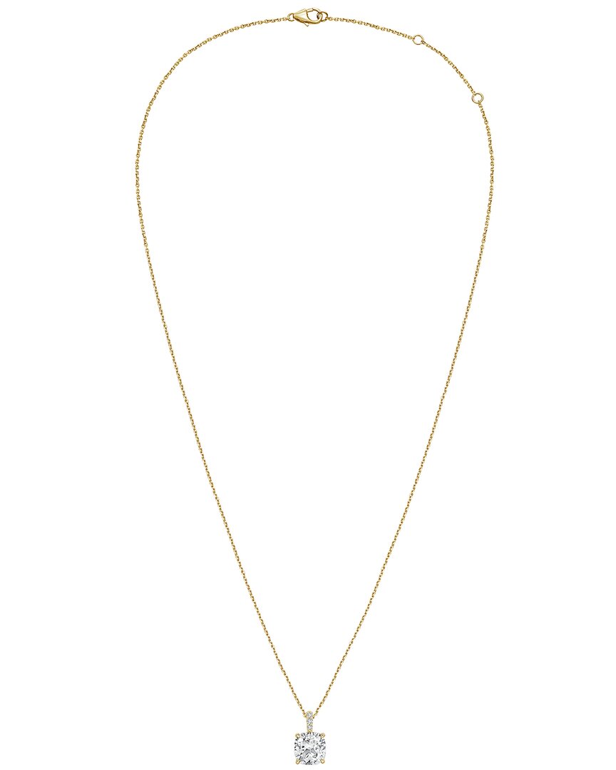 Diana M Lab Grown Diamonds Diana M. 14k Rose Gold 4.00 Ct. Tw. Lab-grown Diamond Pendant Necklace