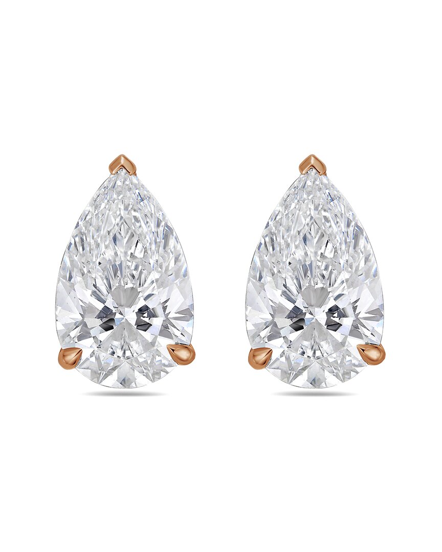 Diana M Lab Grown Diamonds Diana M. 14k Rose Gold 6.00 Ct. Tw. Lab-grown Diamond Earrings