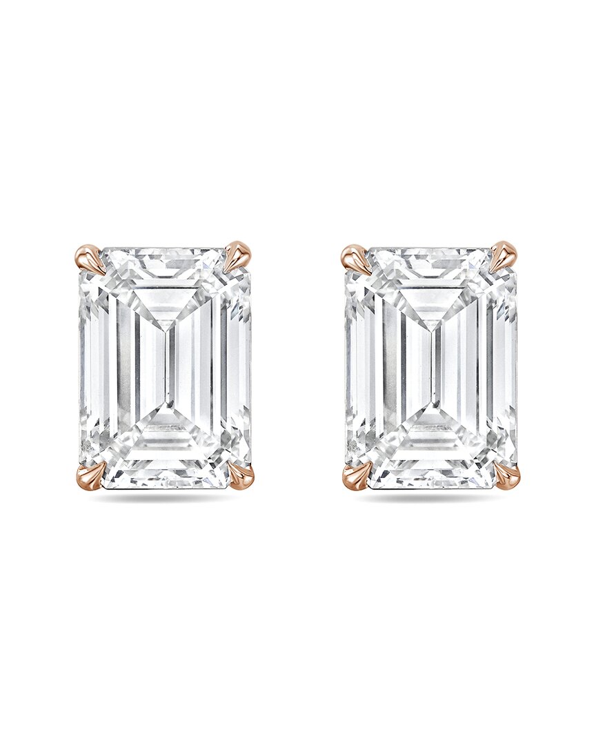 Diana M Lab Grown Diamonds Diana M. 14k Rose Gold 8.00 Ct. Tw. Lab-grown Diamond Earrings