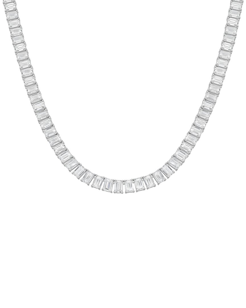 Diana M Lab Grown Diamonds Diana M. 14k 62.08 Ct. Tw. Lab-grown Diamond Tennis Necklace
