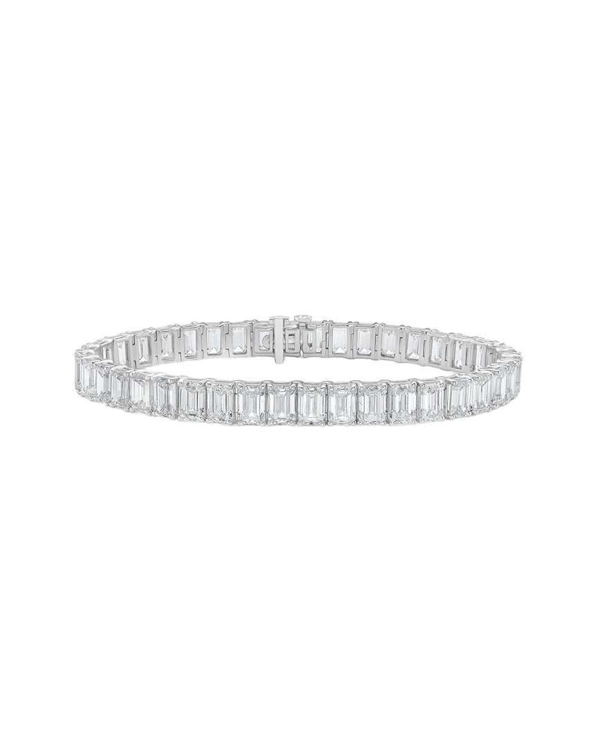 Diana M Lab Grown Diamonds Diana M. 14k 26.20 Ct. Tw. Lab-grown Diamond Tennis Bracelet
