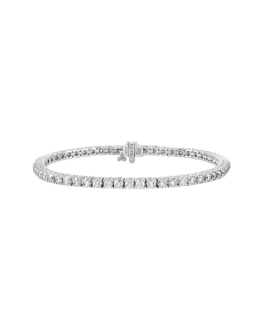 Diana M Lab Grown Diamonds Diana M. Fine Jewelry 14k 5.00 Ct. Tw. Lab Grown Diamond Tennis Bracelet In Metallic