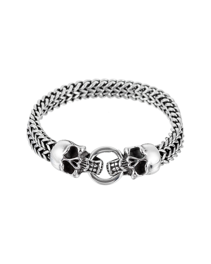 Eye Candy La Luxe Collection Jackie Titanium Silver Chain Link Bracelet