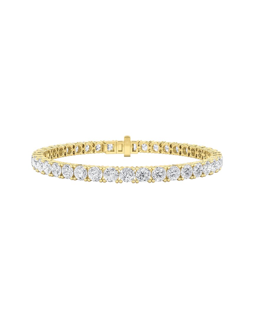 Lab Grown Diamonds 14k 11.00 Ct. Tw. Lab-grown Diamond Bracelet In Gold