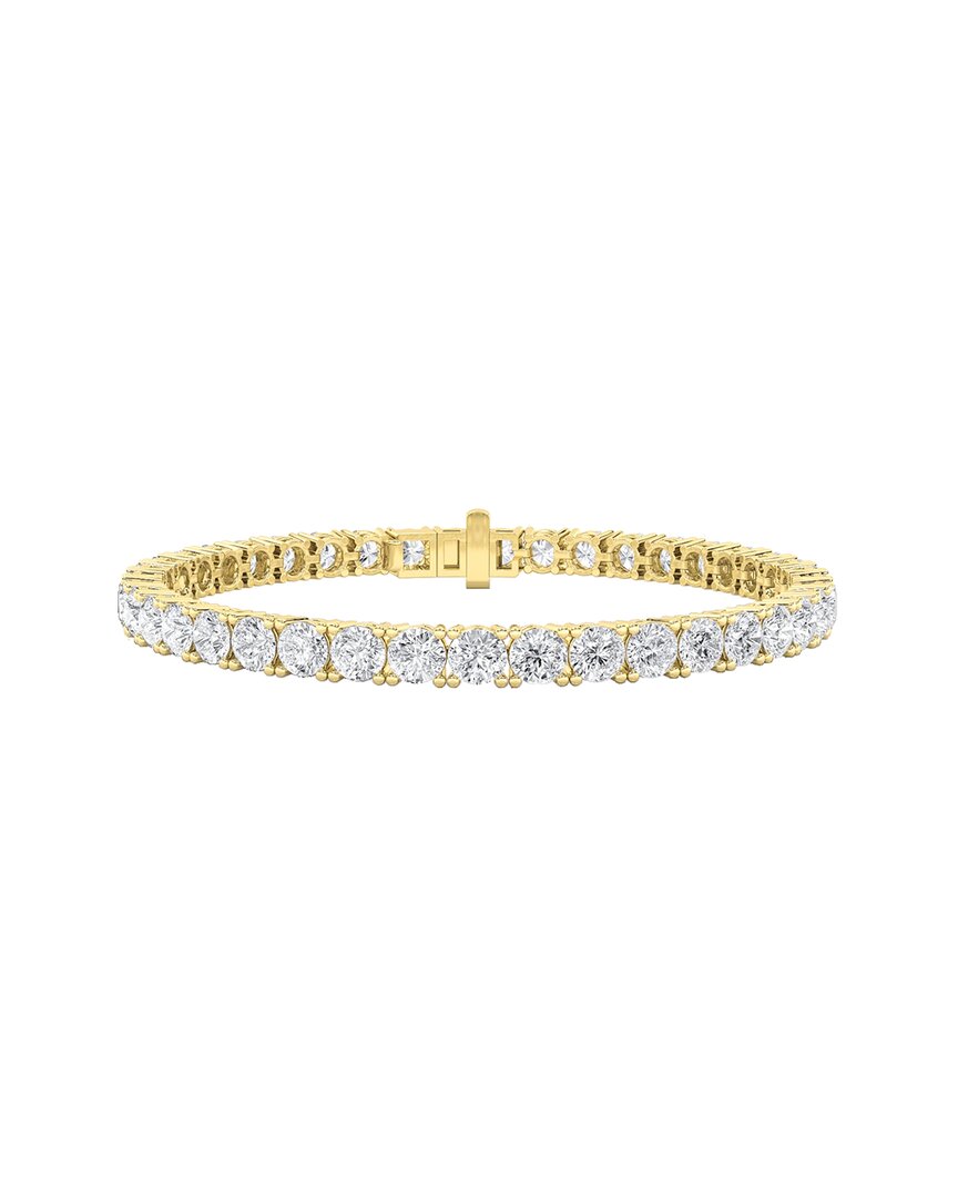Lab Grown Diamonds 14k 14.00 Ct. Tw. Lab-grown Diamond Bracelet In Gold