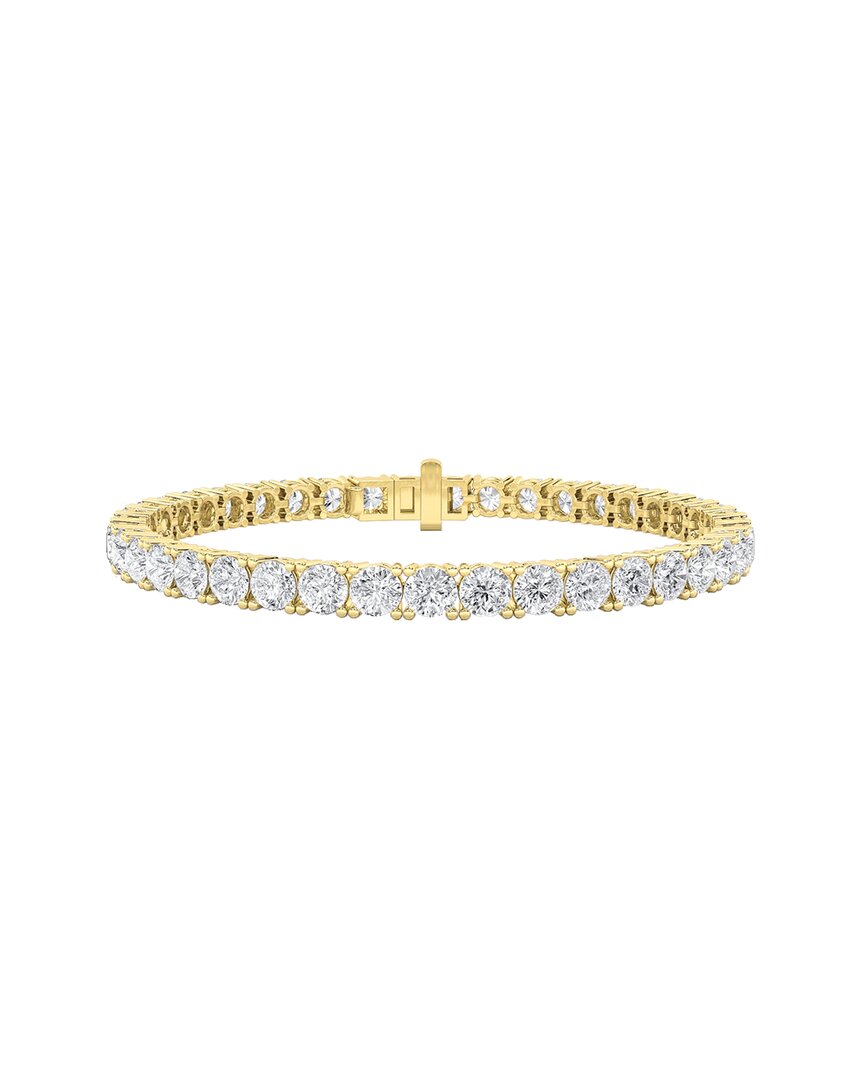 Lab Grown Diamonds 14k 11.00 Ct. Tw. Lab-grown Diamond Bracelet In Gold