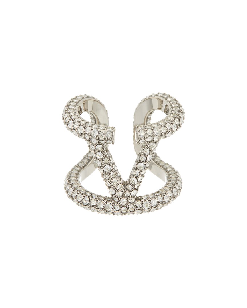 Valentino Garavani Valentino Vlogo Signature Swarovski Ring