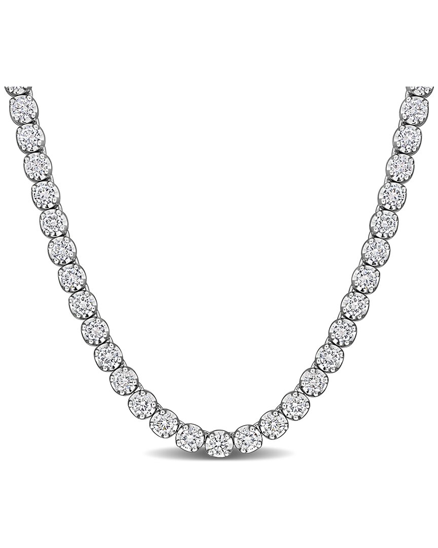 Lab Grown Diamonds Creative Forever 14k 10.89 Ct. Tw. Lab-grown Diamond Tennis Necklace