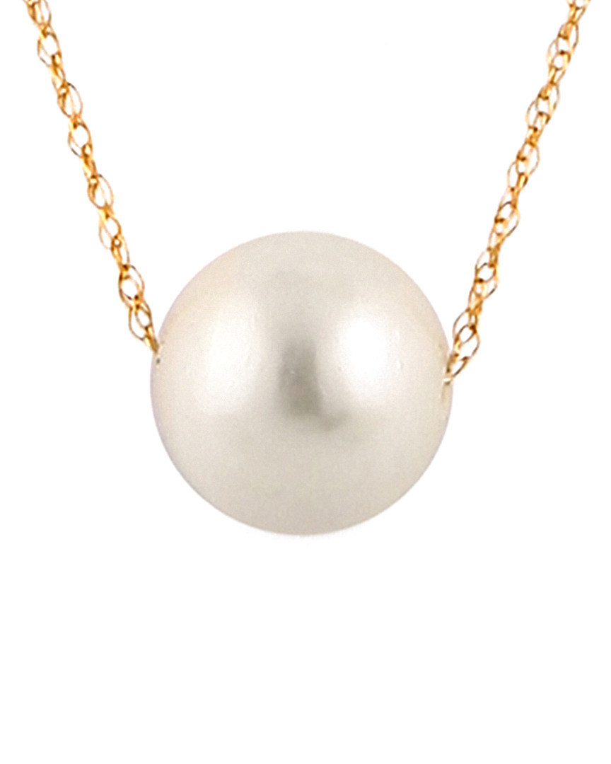 Shop Splendid Pearls 14k 8-9mm Akoya Pearl Necklace