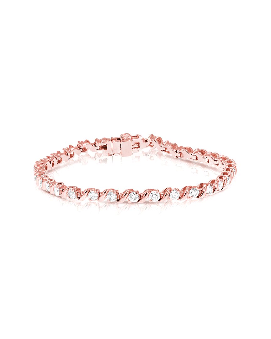 Amairah 14k Rose Gold 3.00 Ct. Tw. Lab-grown Diamond Tennis Bracelet