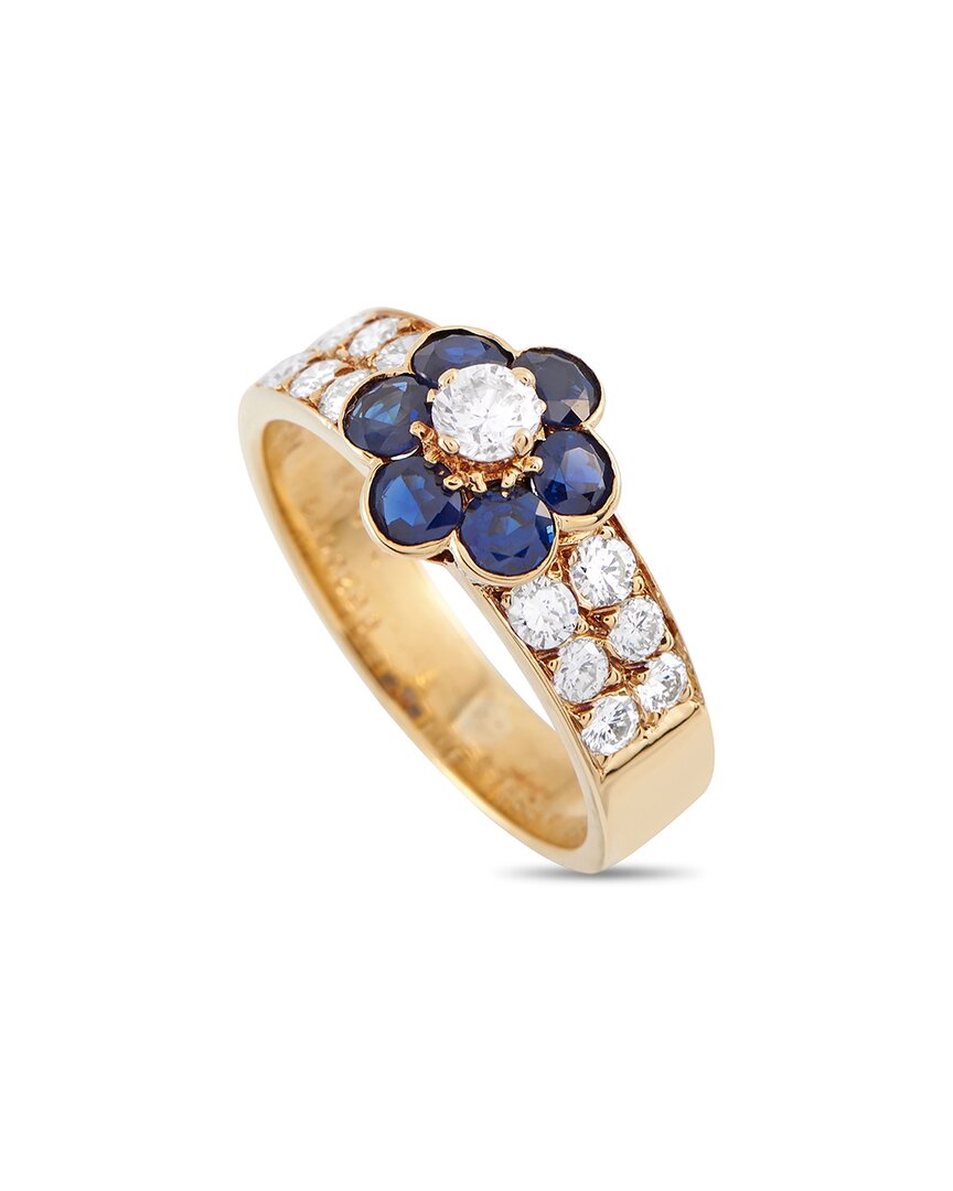 VAN CLEEF & ARPELS VAN CLEEF & ARPELS 18K 0.58 CT. TW. DIAMOND & SAPPHIRE RING (AUTHENTIC PRE-OWNED)