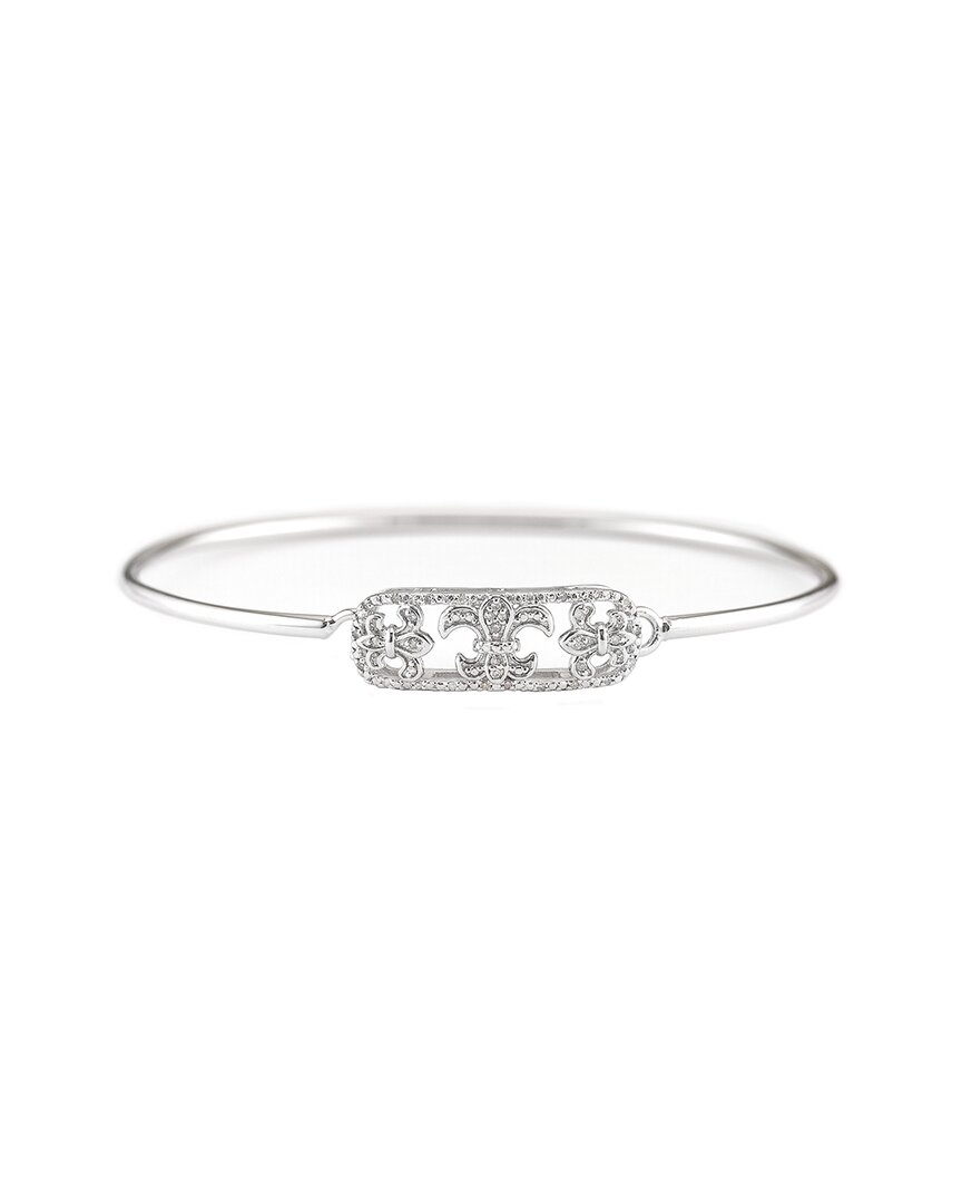 Diamond Select Cuts Silver Diamond Bangle Bracelet