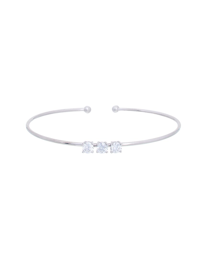 Meshmerise Silver 1.00 Ct. Tw. Lab-grown Diamond Bangle Bracelet In Metallic