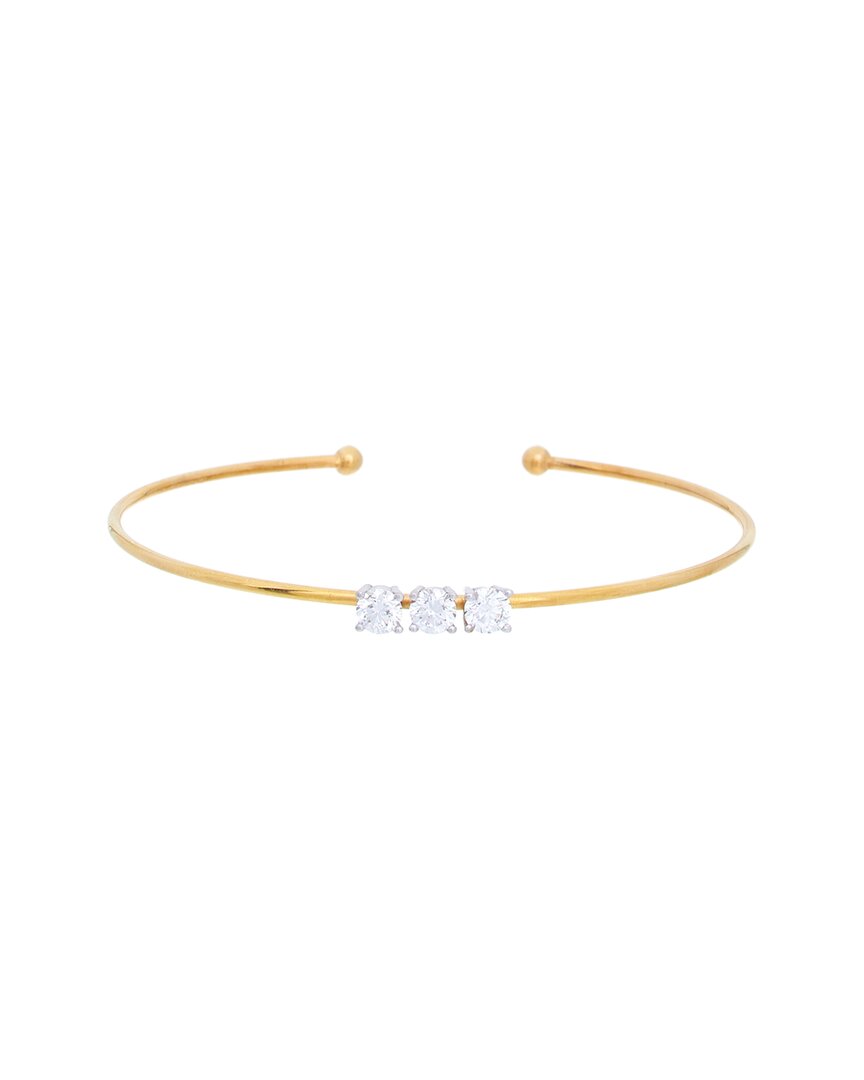 Meshmerise Silver 1.00 Ct. Tw. Lab-grown Diamond Bangle Bracelet