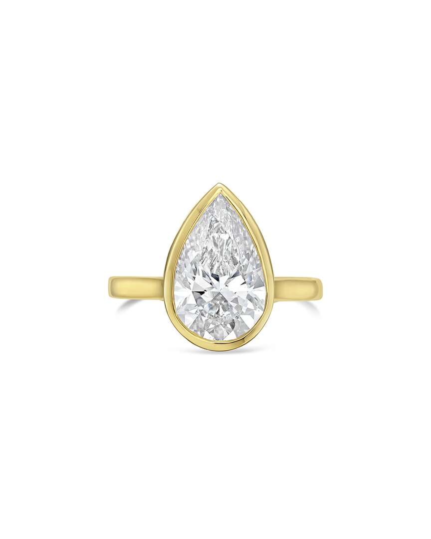 Diana M Lab Grown Diamonds 18k 15.00 Ct. Tw. Bezel Ring In Gold