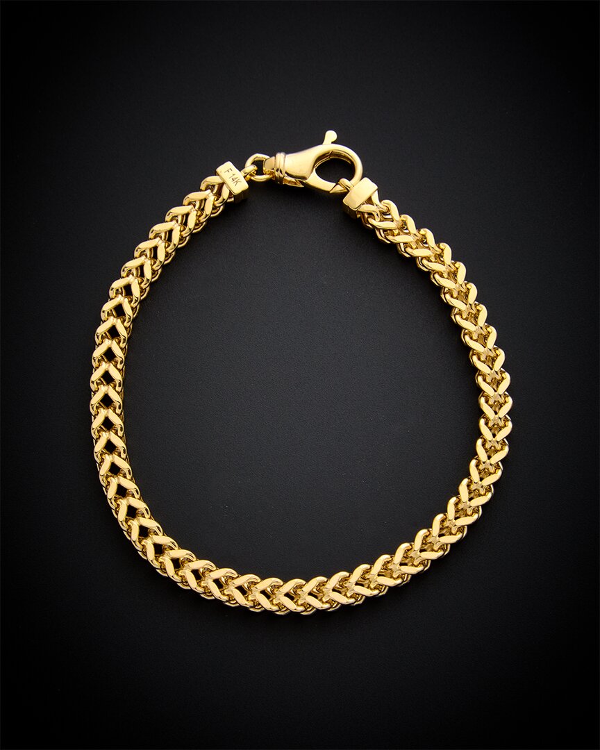 14K Italian Gold Franco Link Bracelet