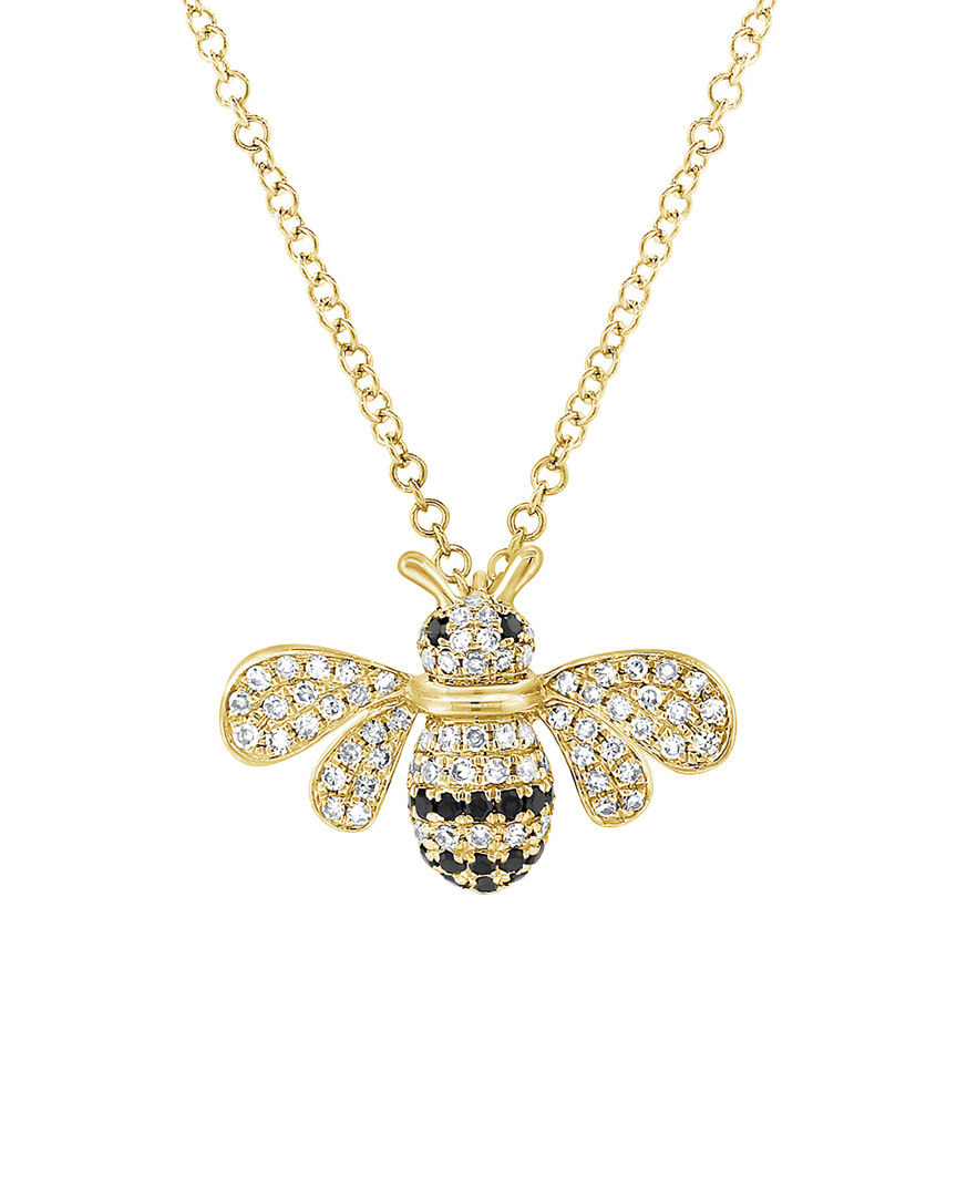 Shop Sabrina Designs 14k 0.21 Ct. Tw. Diamond Bumble Bee Necklace