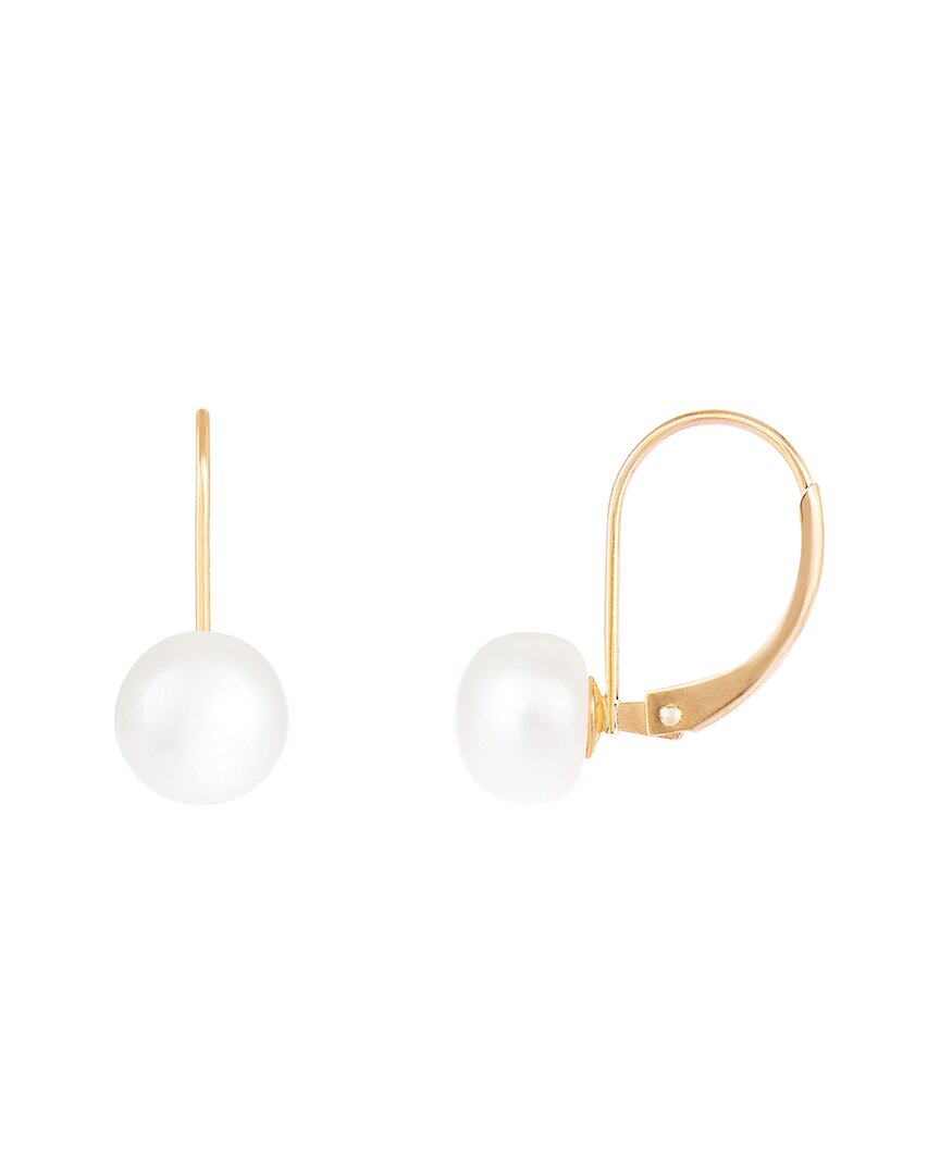 Splendid Pearls Freshwater Pearl Lever Back Earrings
