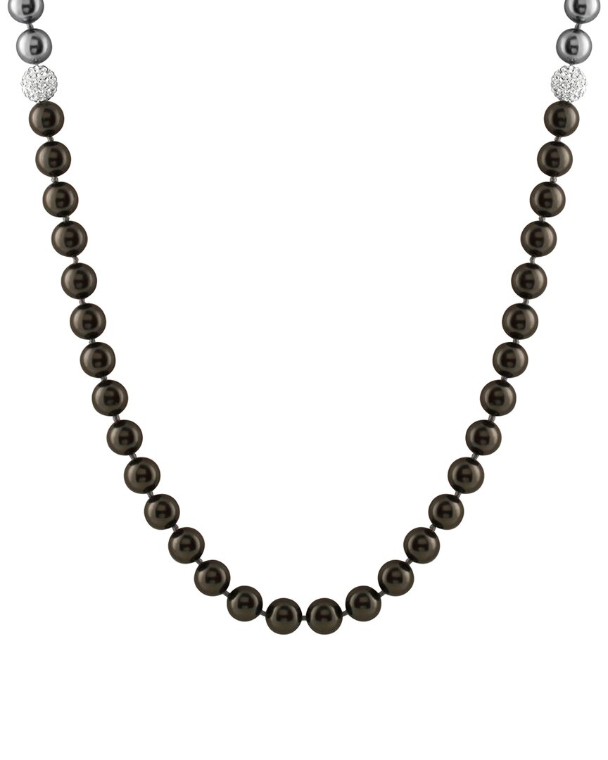 Splendid Pearls Silver 10-11mm Pearl Necklace