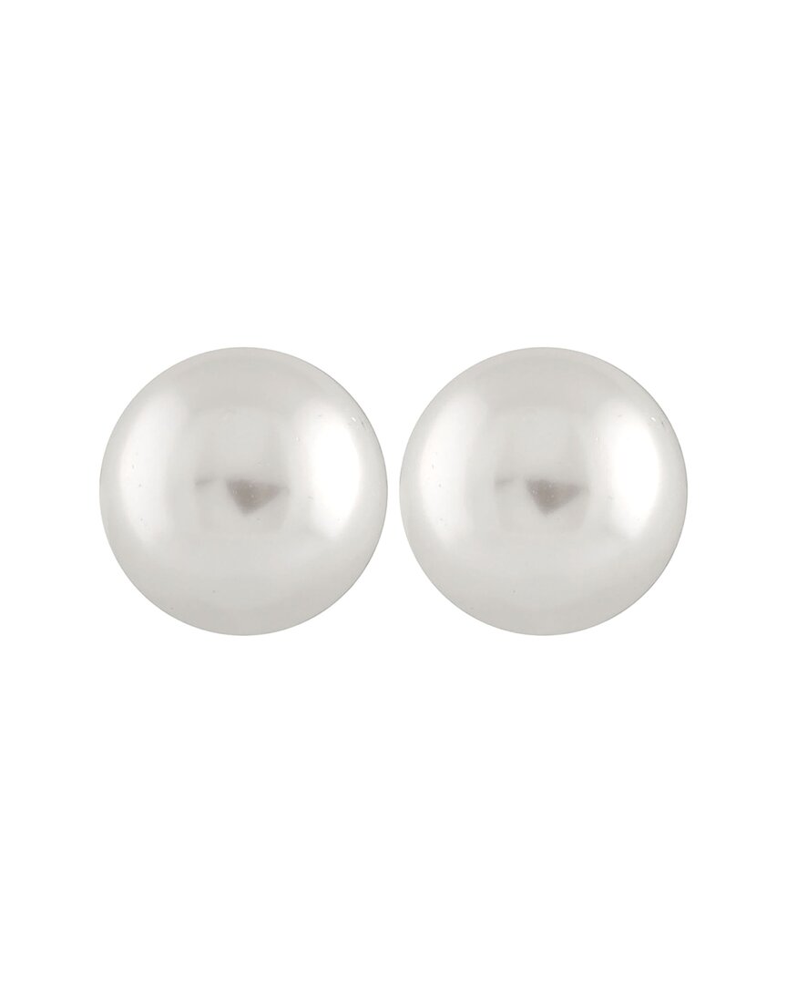 Splendid Pearls Silver 10-11mm Pearl Earrings