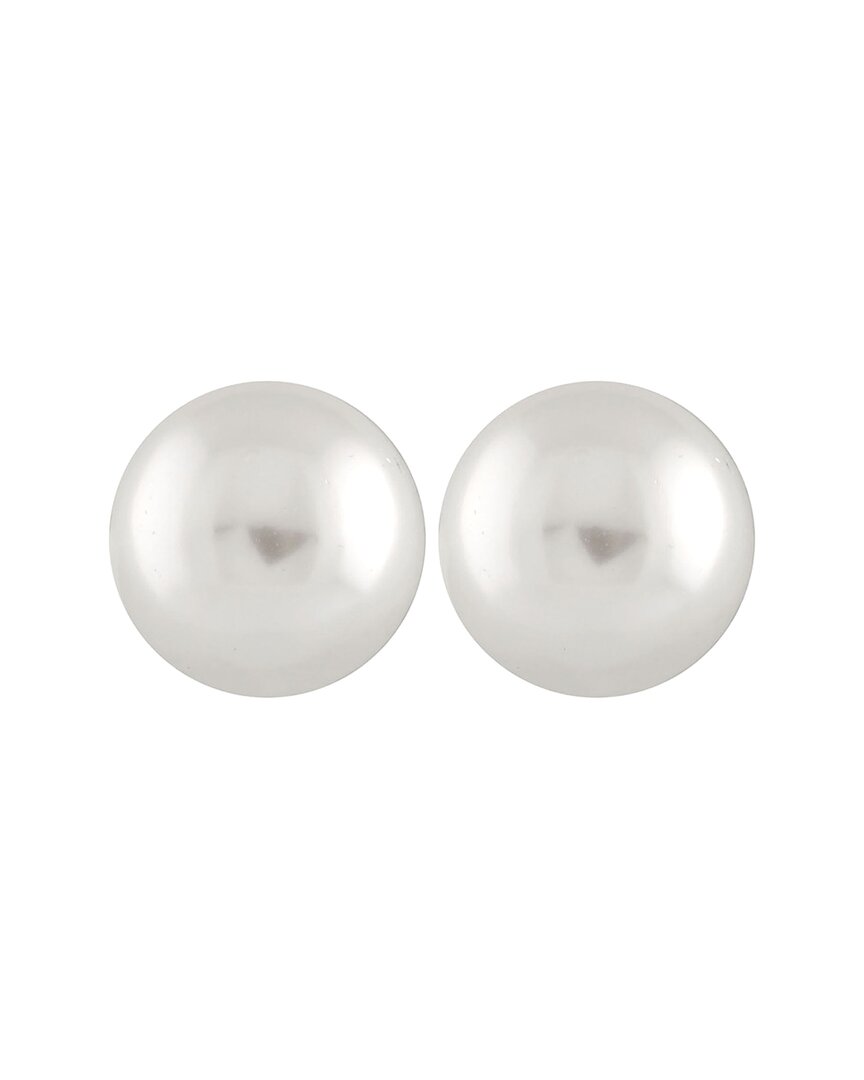 Splendid Pearls Silver 10-11mm Pearl Earrings