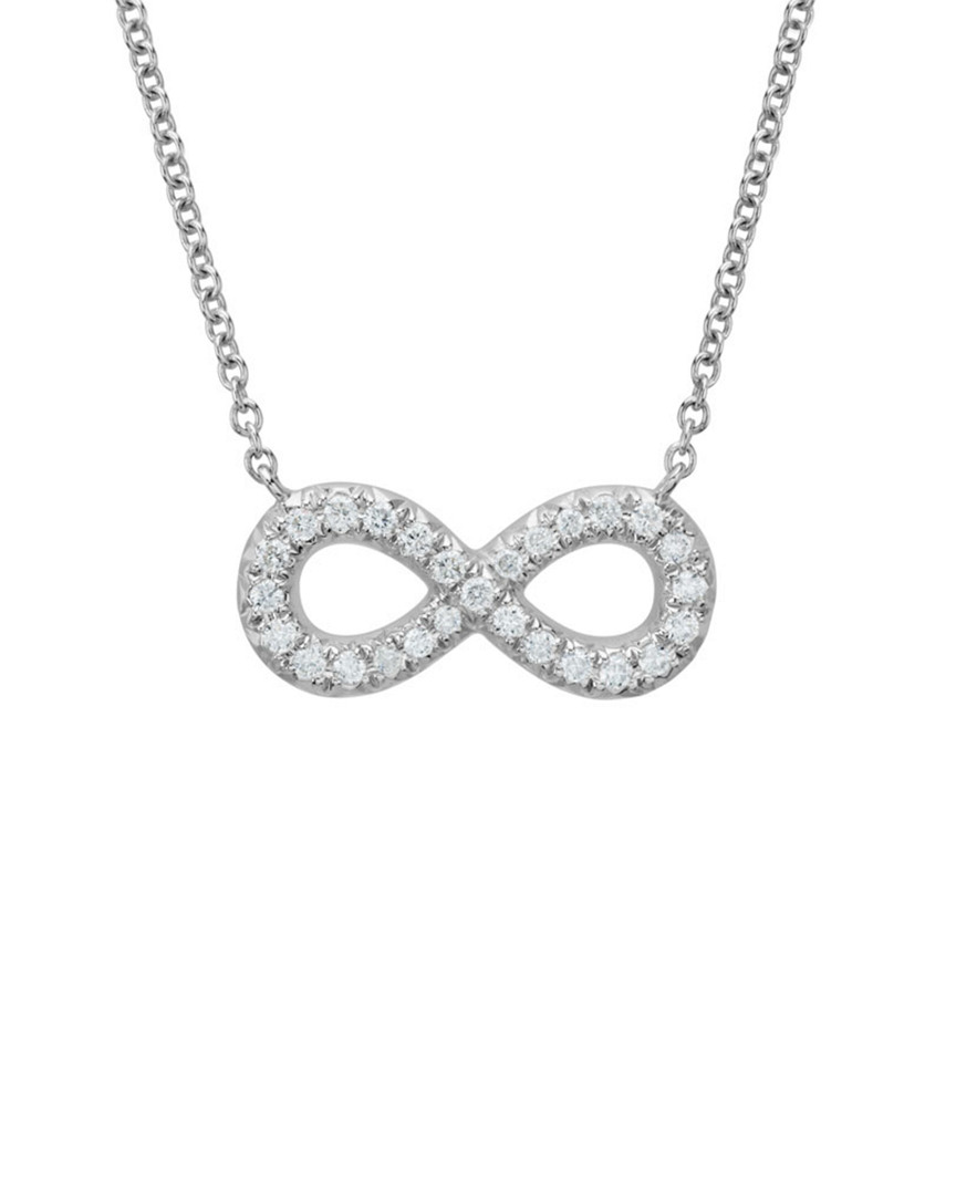 Diamond Select Cuts 14k 0.14 Ct. Tw. Diamond Infinity Necklace